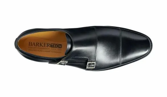 Barker Shoes Edison 8211 Black Calf 8211 Monk Strap Shoe Black Calf 8211 Monk Strap Shoe Mens
