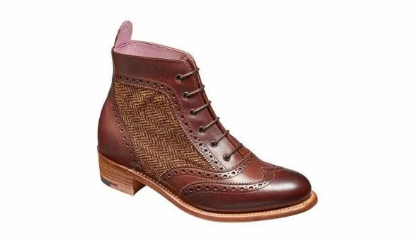 Barker Shoes Grace 8211 Walnut Calf Brown Tweed Women Lace Up Boot Walnut Calf Brown Tweed Women Lace Up Boot Womens Barker Shoes Grace 8211 Walnut Calf Brown Tweed Women Lace Up Boot Walnut Calf Brown Tweed Women Lace Up Boot Womens