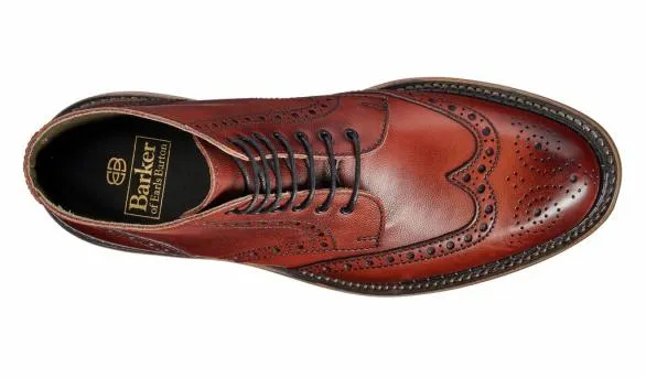 Barker Shoes Knights 8211 Burgundy Alpine Grain Burgundy Alpine Grain Mens