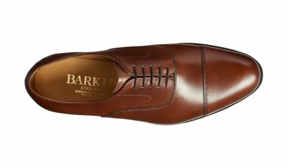 Barker Shoes Malvern 8211 Dark Walnut Calf Oxford Dark Walnut Calf Oxford Mens