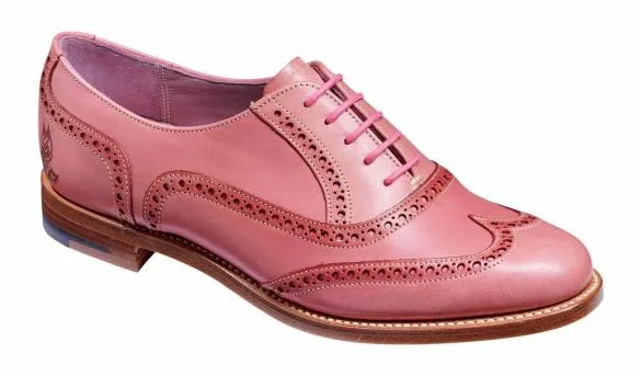 Barker Shoes Santina 8211 Pink Glitter Crust Brogue Pink Glitter Crust Brogue Womens Barker Shoes Santina 8211 Pink Glitter Crust Brogue Pink Glitter Crust Brogue Womens