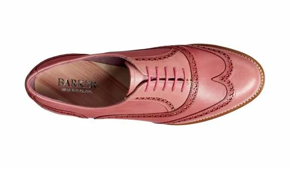 Barker Shoes Santina 8211 Pink Glitter Crust Brogue Pink Glitter Crust Brogue Womens Barker Shoes Santina 8211 Pink Glitter Crust Brogue Pink Glitter Crust Brogue Womens