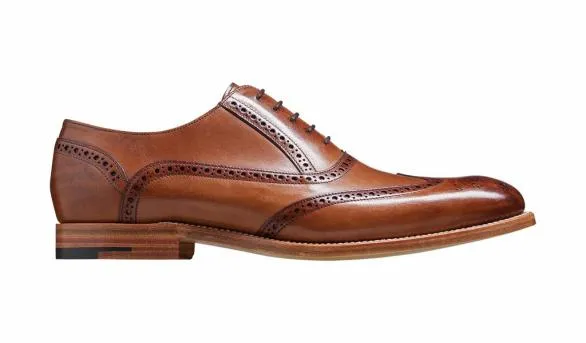 Barker Shoes Valiant 8211 Brown Hand Painted Brogue Brown Hand Painted Brogue Mens
