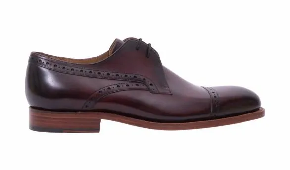 Barker Shoes Wye 8211 Hand Brushed Burgundy Hand Brushed Burgundy Mens