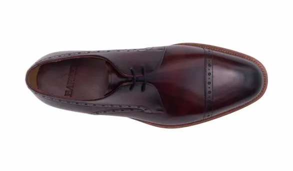 Barker Shoes Wye 8211 Hand Brushed Burgundy Hand Brushed Burgundy Mens