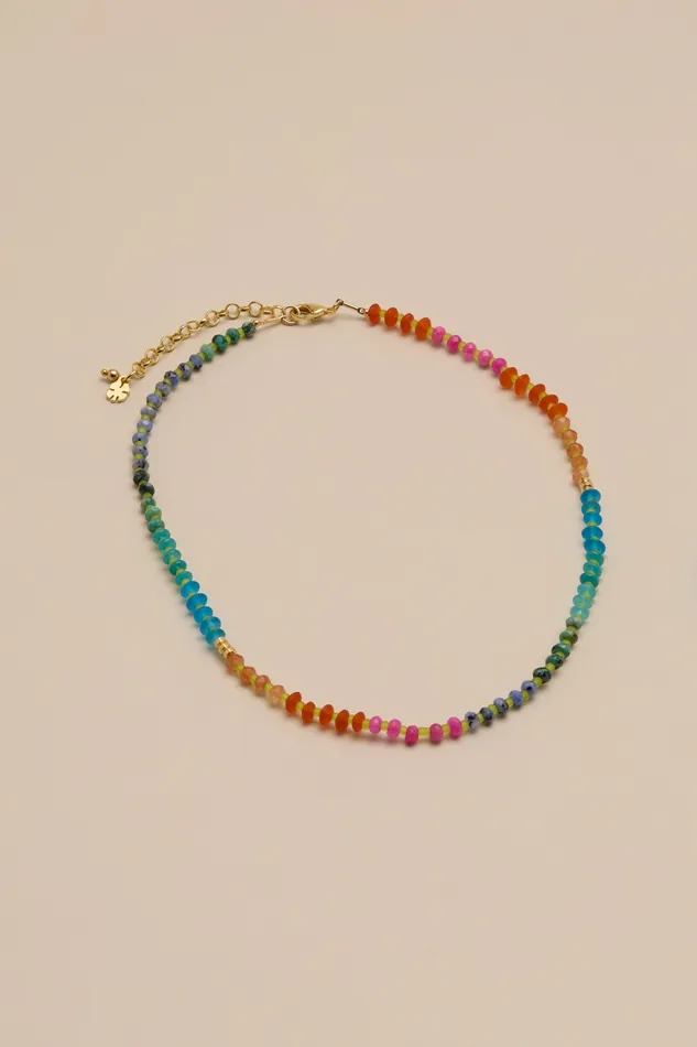 Beaded Stretch Necklace Gold Women Lucky Brand Jewelry