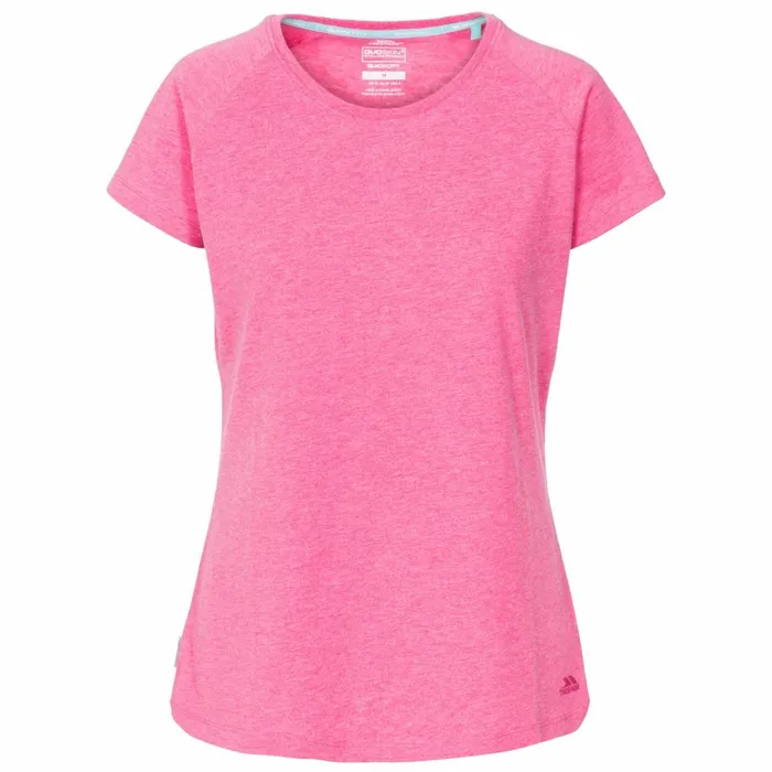 Benita Crew Neck TShirt Pink Lady Marl Women Trespass TShirts