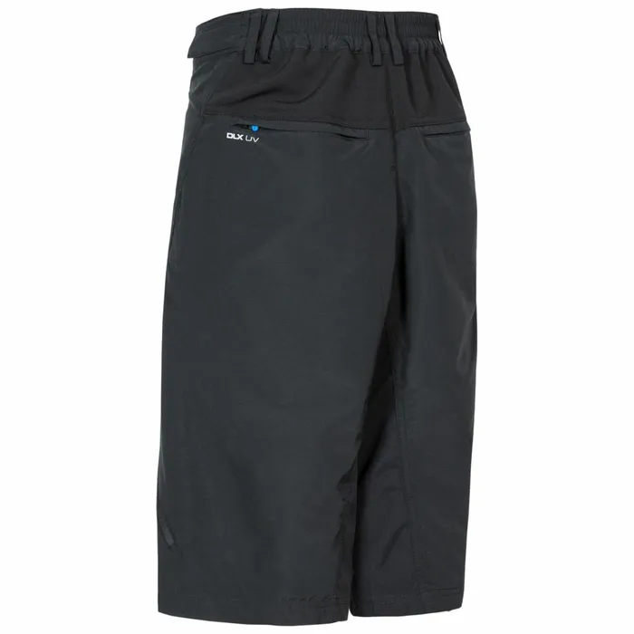 Bertram DLX Quick Dry Walking Shorts Black Men Trespass Shorts