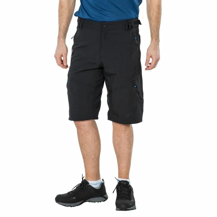 Bertram DLX Quick Dry Walking Shorts Black Men Trespass Shorts