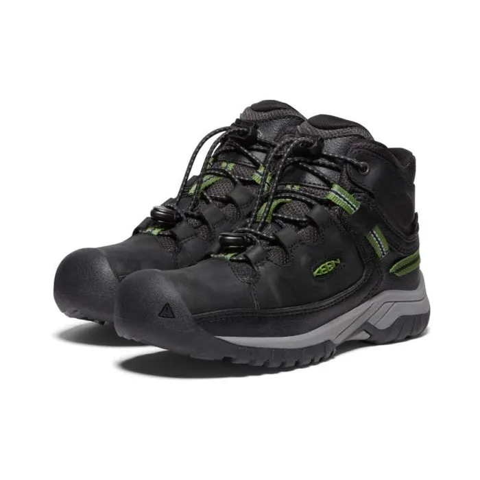 Big Kids039 Black Hiking Boots 8211 Targhee Mid WP Kids KEEN Boots Big Kids039 Black Hiking Boots 8211 Targhee Mid WP Kids KEEN Boots