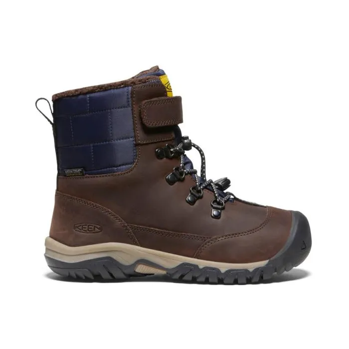Big Kids039 Kanibou Waterproof Brown Leather Tall Boot Kids KEEN Playground