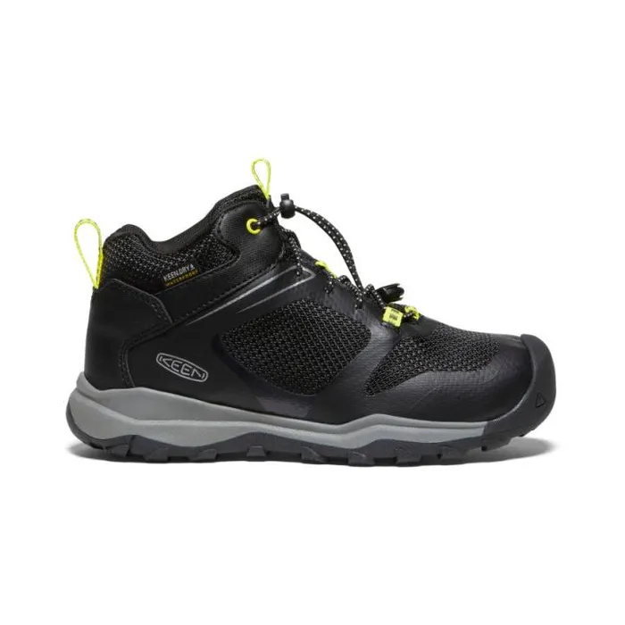 Big Kids039 Wanduro Mid Height Waterproof Black Leather Boot Kids KEEN Hike