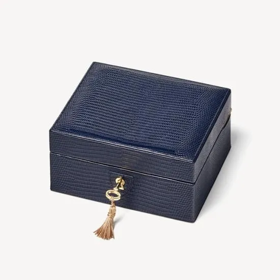 Bijou Jewellery Box Midnight Lizard Women Aspinal Of London Jewellery Boxes