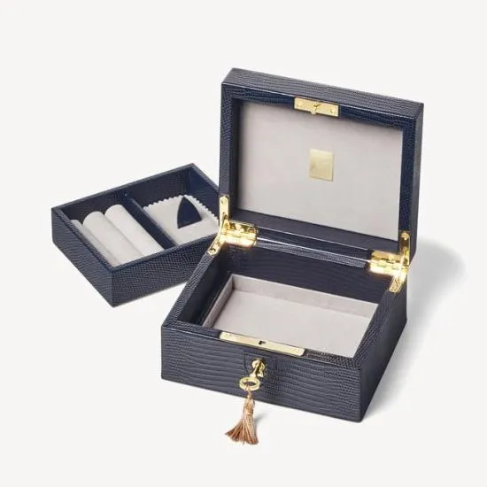 Bijou Jewellery Box Midnight Lizard Women Aspinal Of London Jewellery Boxes