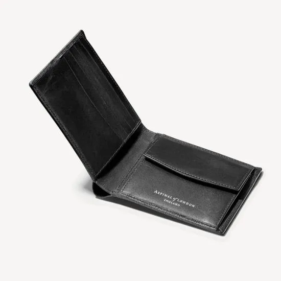 Billfold Coin Wallet Black Saffiano and Smooth Black Men Aspinal Of London Billfold Wallets Billfold Coin Wallet Black Saffiano and Smooth Black Men Aspinal Of London Billfold Wallets