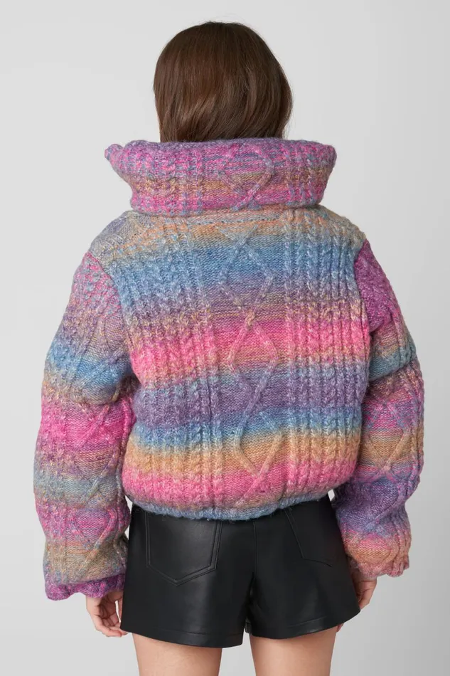 Blank Nyc Roll Over Sweater Puffer Women Jackets Blank Nyc Roll Over Sweater Puffer Women Jackets