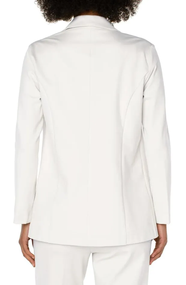 BLAZERS Women Liverpool Los Angeles BOYFRIEND BLAZER WITH PRINCESS DARTS Vintage White