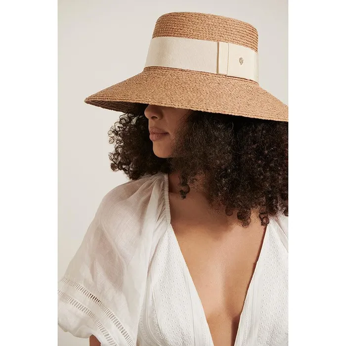 Boaters Hats Helen Kaminski Easton Nougatcream