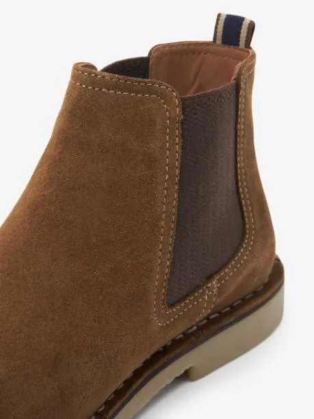 Boots Men Joules Tan Brown Suede Chelsea Boots