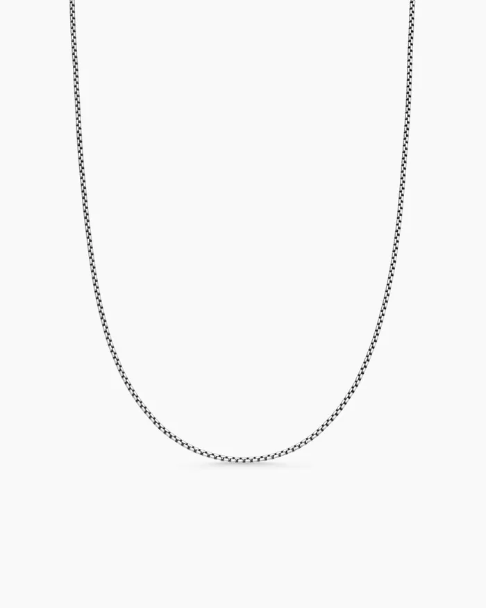Box Chain Necklace In Sterling Silver With 14K Yellow Gold Accent 17mm Women David Yurman Chain Box Chain Necklace In Sterling Silver With 14K Yellow Gold Accent 17mm Women David Yurman Chain