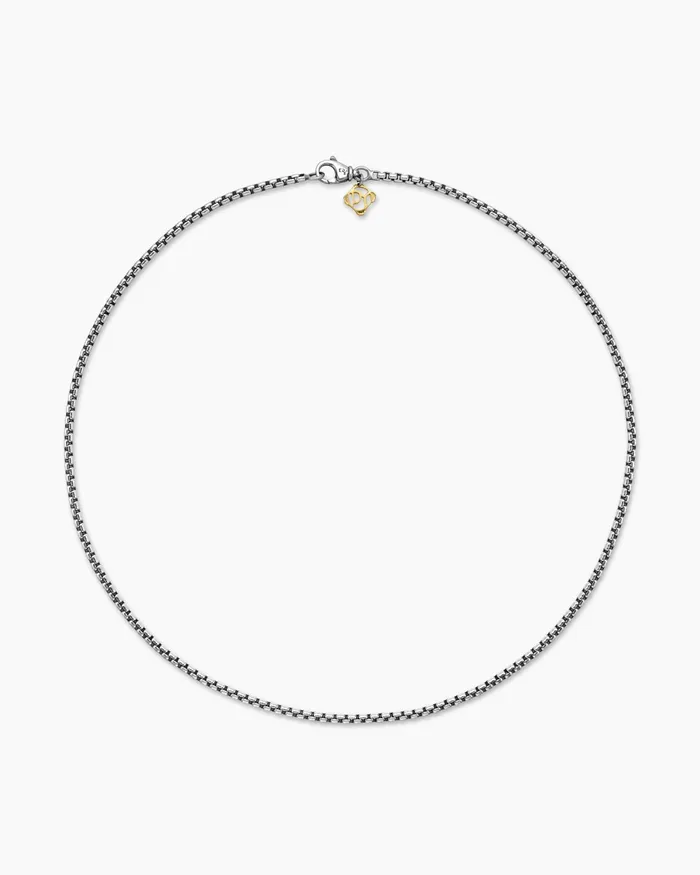 Box Chain Necklace In Sterling Silver With 14K Yellow Gold Accent 27mm Women David Yurman Chain Box Chain Necklace In Sterling Silver With 14K Yellow Gold Accent 27mm Women David Yurman Chain