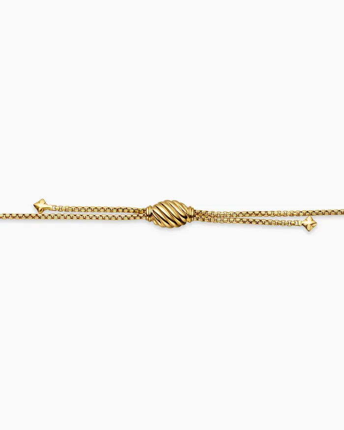 Box Chain Slider Necklace In 18K Yellow Gold 17mm Women David Yurman Chain Box Chain Slider Necklace In 18K Yellow Gold 17mm Women David Yurman Chain