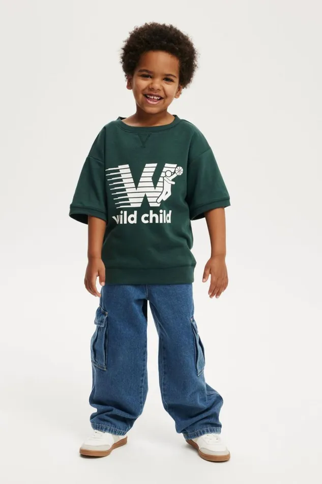 Boys Sweatshirts and Sweatpants Cotton On Sandy Short Sleeve Sports Crew Pine Tree Greenwild Child Boys Sweatshirts and Sweatpants Cotton On Sandy Short Sleeve Sports Crew Pine Tree Greenwild Child