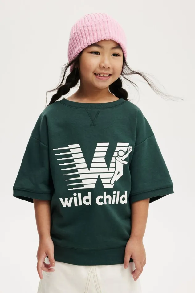 Boys Sweatshirts and Sweatpants Cotton On Sandy Short Sleeve Sports Crew Pine Tree Greenwild Child Boys Sweatshirts and Sweatpants Cotton On Sandy Short Sleeve Sports Crew Pine Tree Greenwild Child