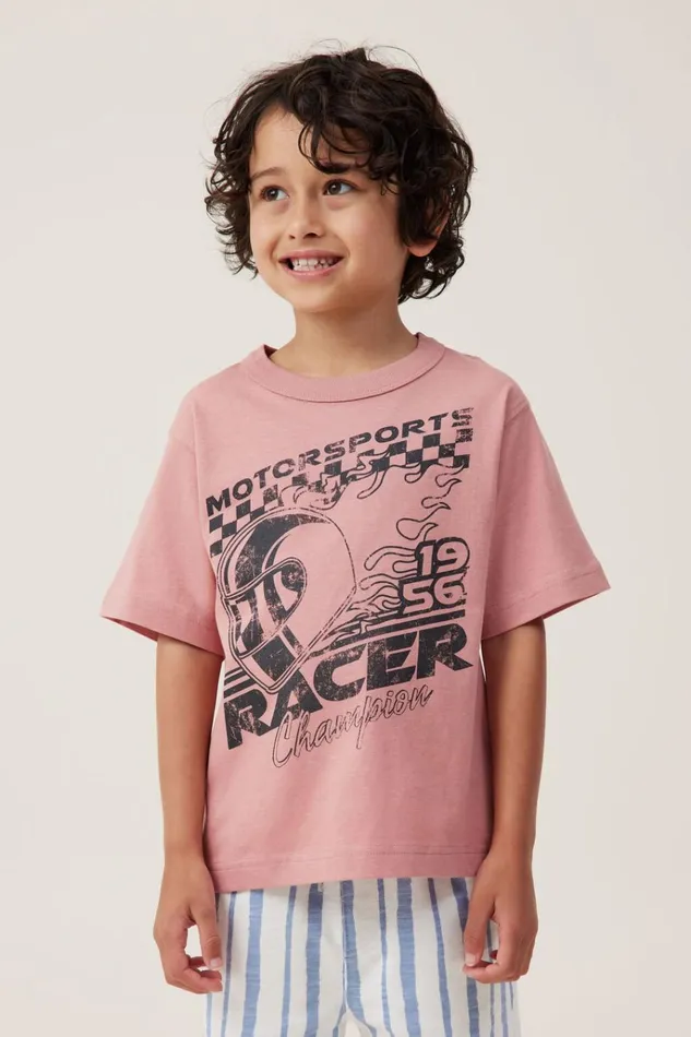 Boys Tops and TShirts Cotton On Jonny Short Sleeve Print Tee Clay Pigeon1956 Racer Boys Tops and TShirts Cotton On Jonny Short Sleeve Print Tee Clay Pigeon1956 Racer