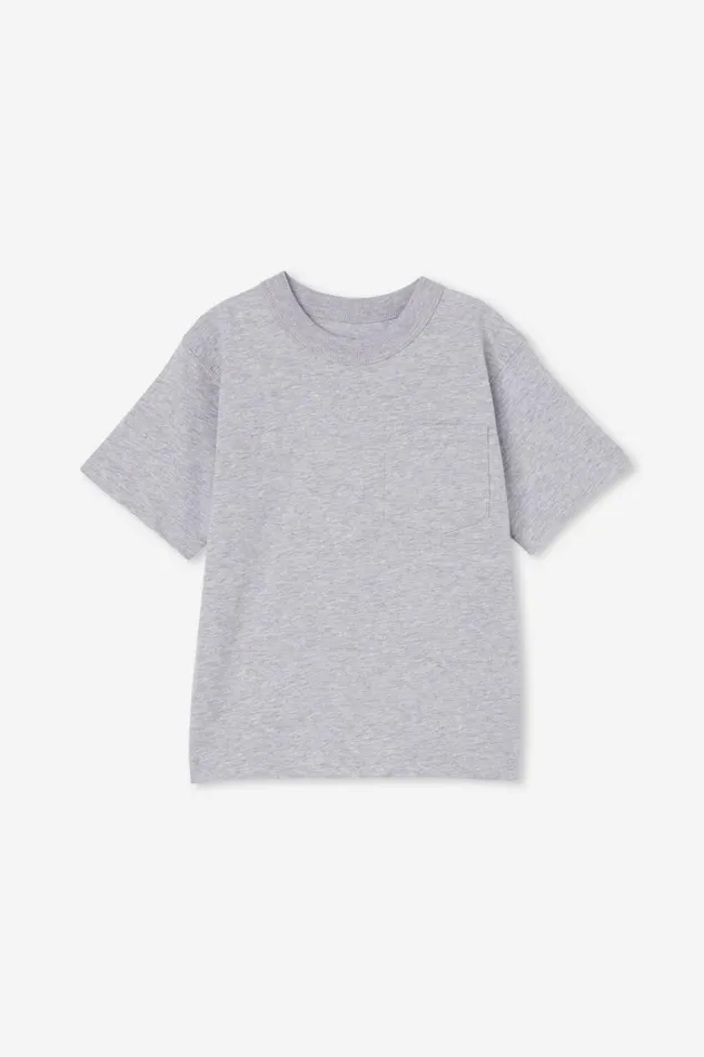 Boys Tops and TShirts Cotton On The Essential Short Sleeve Tee Fog Grey Marle