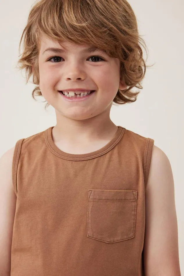 Boys Tops and TShirts Cotton On The Essential Tank Coco Jumbo Wash Boys Tops and TShirts Cotton On The Essential Tank Coco Jumbo Wash