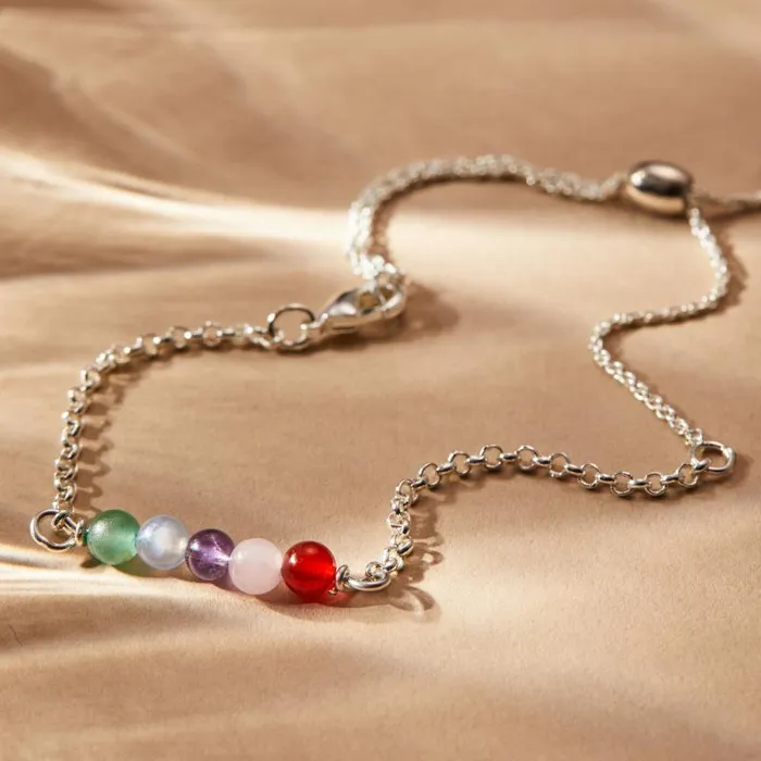 Bracelets Women Alex And Ani MultiGemstone Pull Chain Bracelet Gold
