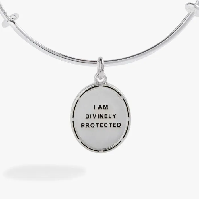 Bracelets Women Alex And Ani TwoTone Guardian Angel Bangle Silver
