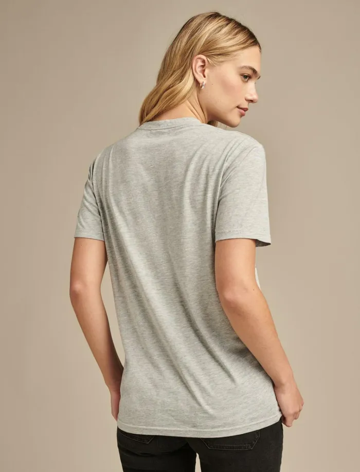 Bulls Graphic Tee 054 Gray Women Lucky Brand Graphic Tees