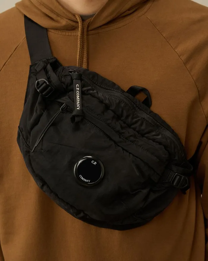 CP Company Backpacks and Waistbag Nylon B Crossbody Pack Black 8211 Man