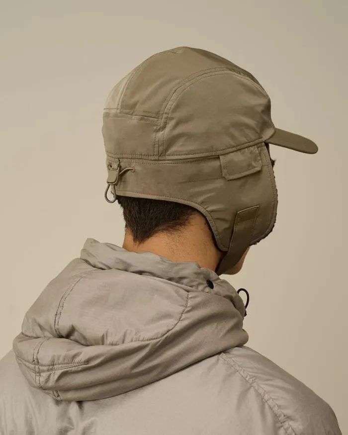 CP Company Hats ChromeR Earflap Hat Walnut Beige 8211 Man