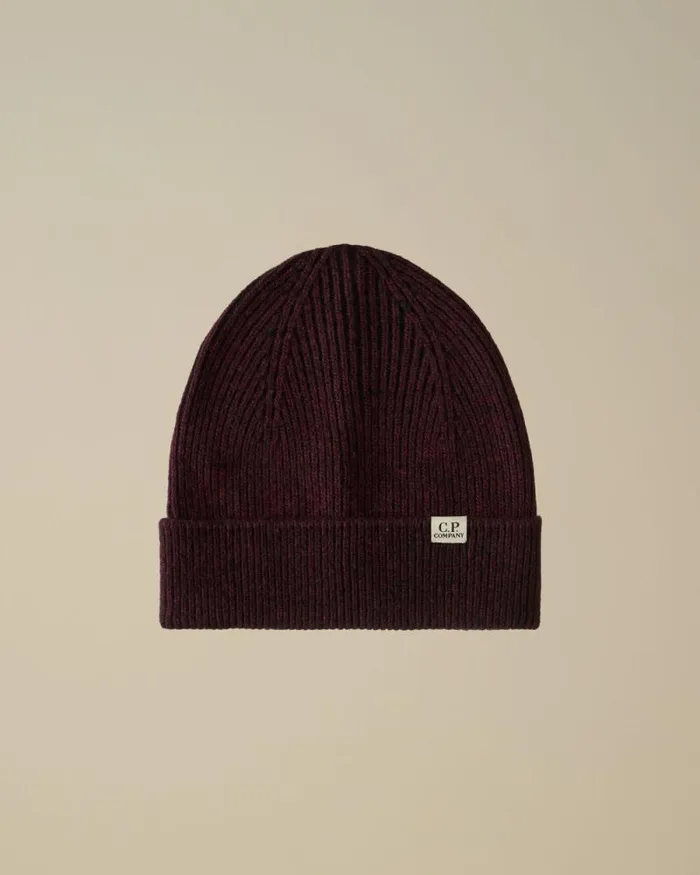 CP Company Hats Fleece Knit Beanie Potent Purple 8211 Man