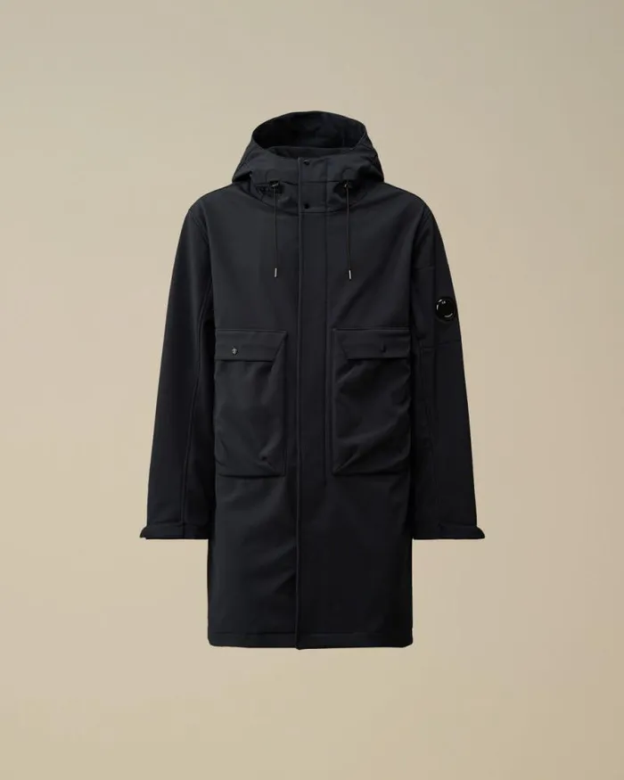 CP Company Jacket and Coats CP ShellR Hooded Parka Jacket Total Eclipse Blue 8211 Man