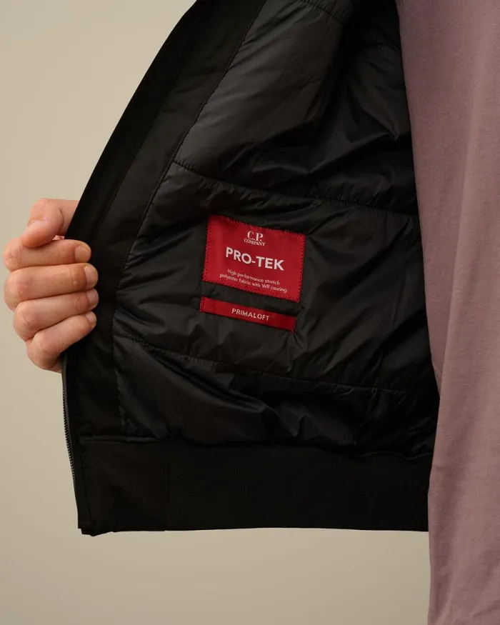 CP Company Jacket and Coats ProTek Bomber Padded Jacket Black 8211 Man