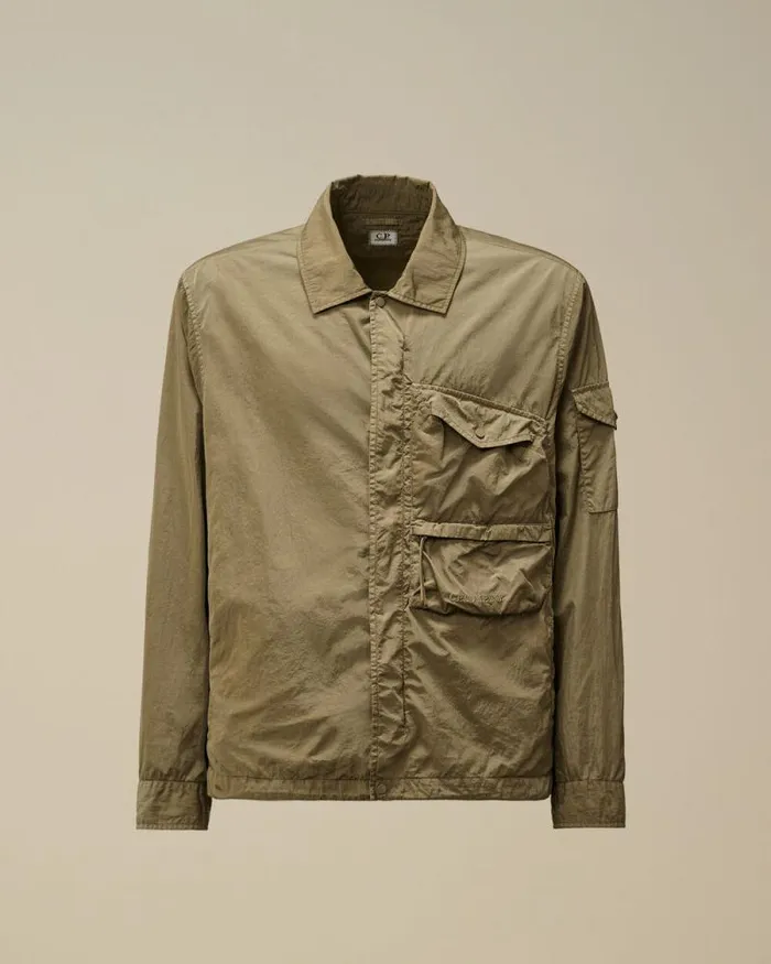 CP Company Overshirt ChromeR Utility Overshirt Walnut Beige 8211 Man