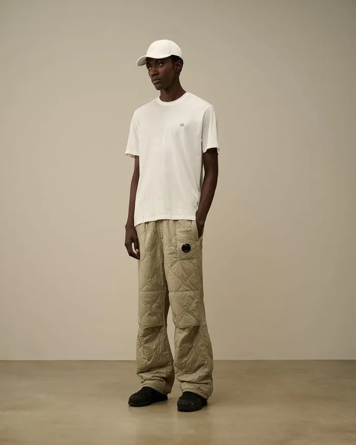 CP Company Tshirts and Polo 301 Jersey Back Goggle TShirt Gauze White 8211 Man