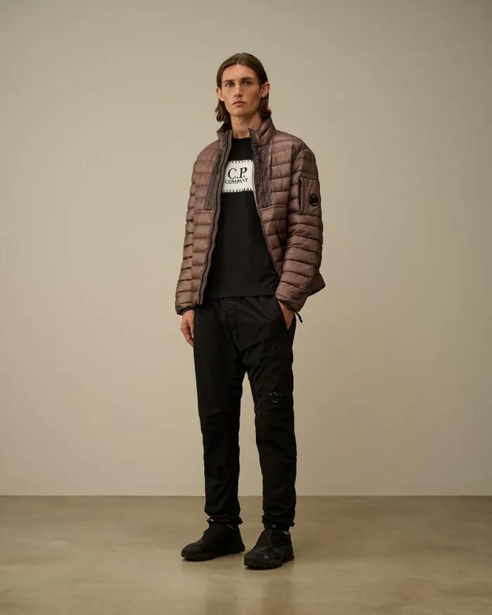 CP Company Tshirts and Polo 301 Jersey Logo Label Longsleeve TShirt Black 8211 Man