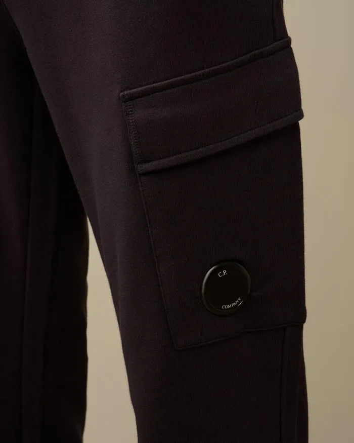 CP Company Tracksuits and Shorts Diagonal Raised Fleece Cargo Sweatpants Nightshade Purple 8211 Man