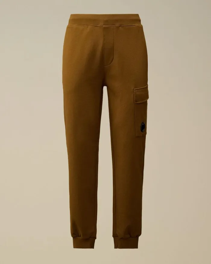 CP Company Tracksuits and Shorts Diagonal Raised Fleece Cargo Sweatpants Toffee Beige 8211 Man