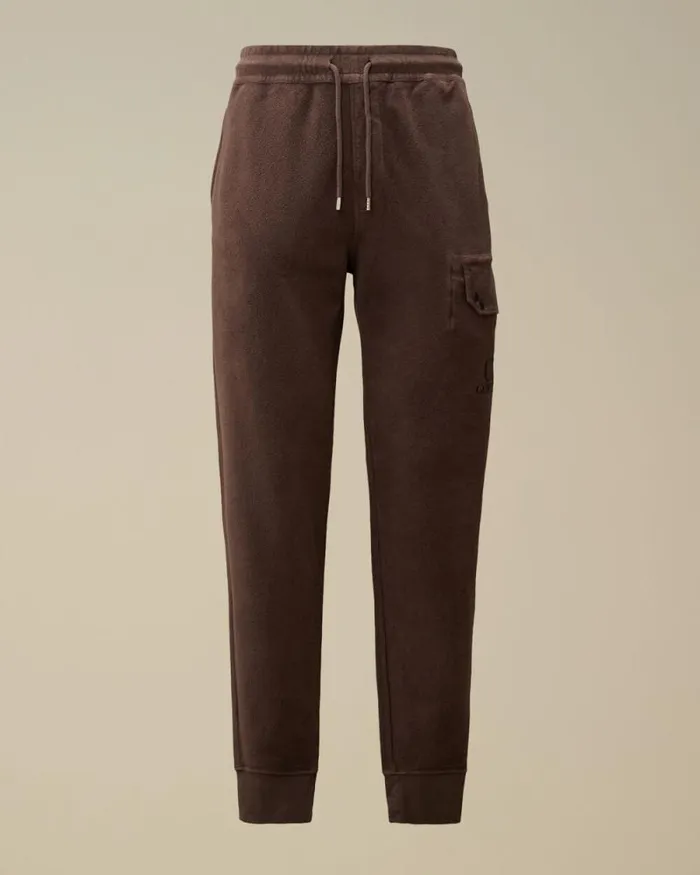 CP Company Tracksuits and Shorts Reverse Brushed and Emerized Diagonal Fleece Sweatpants Boulevard Violet 8211 Man
