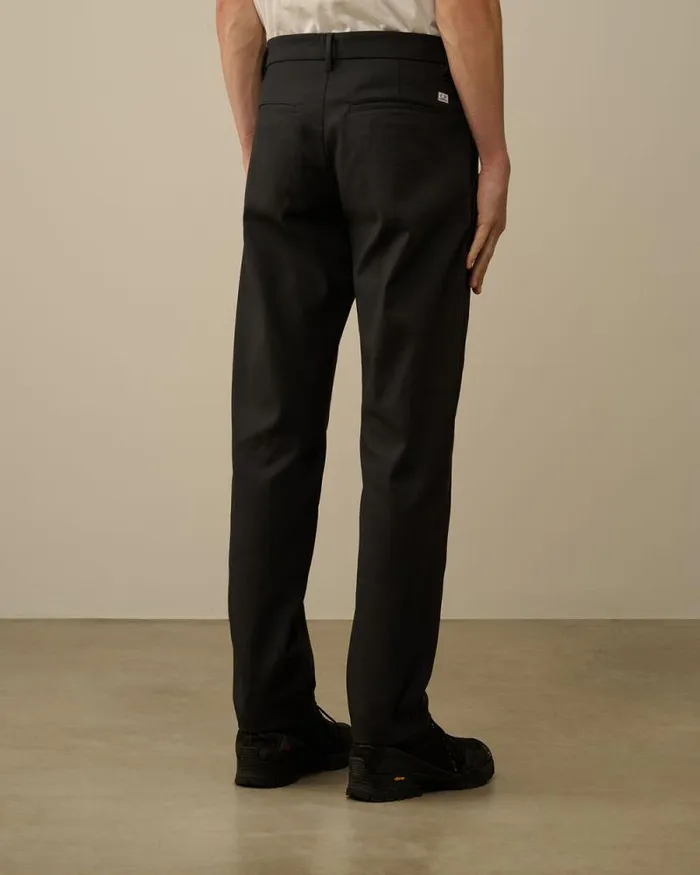 CP Company Trousers Superior Structure Stretch Loose Pants Black Sand 8211 Man