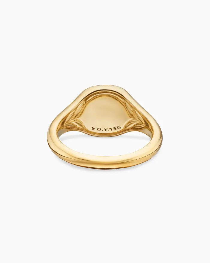 Cable Collectibles Compass Pinky Ring In 18K Yellow Gold With Diamonds 97mm Women David Yurman Pinky Cable Collectibles Compass Pinky Ring In 18K Yellow Gold With Diamonds 97mm Women David Yurman Pinky