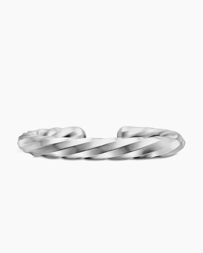 Cable Edge Cuff Bracelet In Sterling Silver 9mm Women David Yurman Cuff