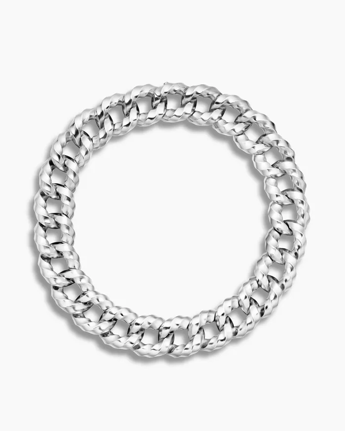 Cable Edge Curb Chain Necklace In Sterling Silver 23mm Women David Yurman Chain Cable Edge Curb Chain Necklace In Sterling Silver 23mm Women David Yurman Chain