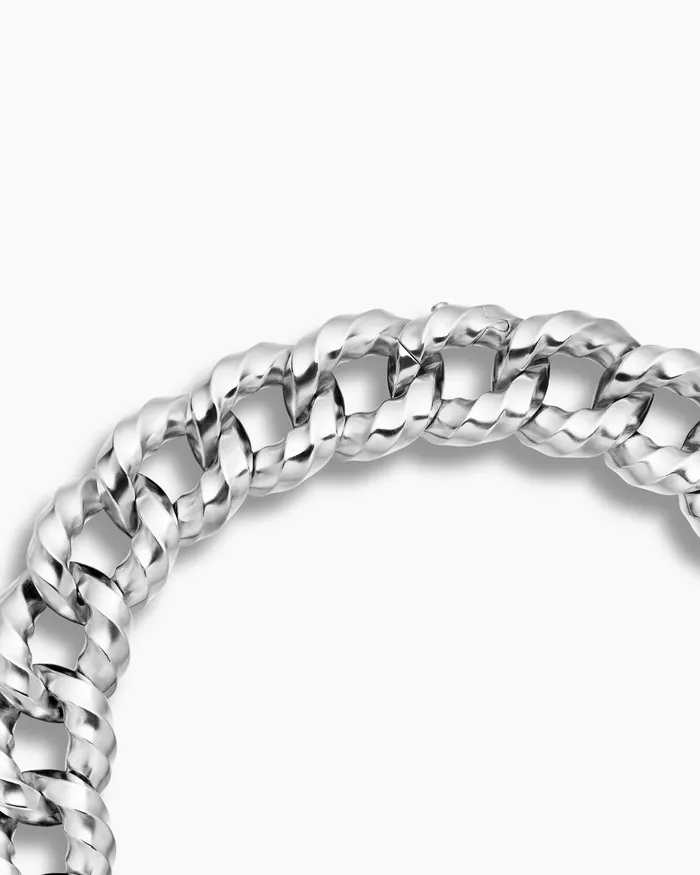 Cable Edge Curb Chain Necklace In Sterling Silver 23mm Women David Yurman Chain Cable Edge Curb Chain Necklace In Sterling Silver 23mm Women David Yurman Chain